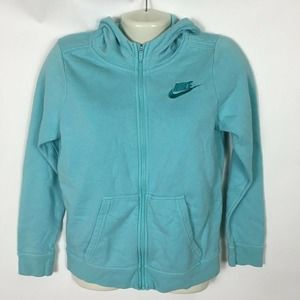 Nike Girl's Full Zip Jacket Blue Size XL